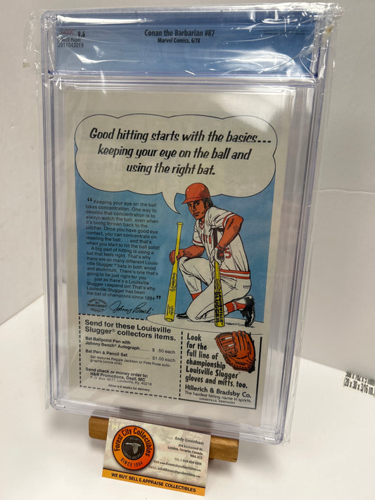 Conan the barbarian #87 (White Pages) {CGC 9.6}