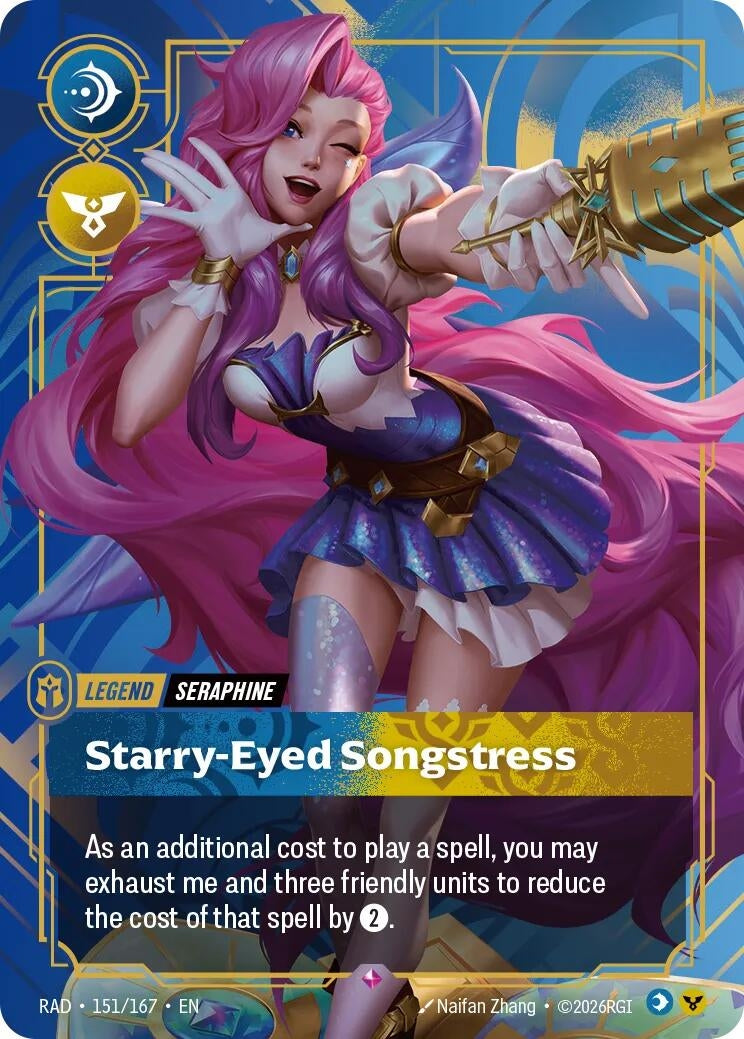 Image for Seraphine, Starry-Eyed Songstress (151/167) (RAD) - Riftbound: League of Legends Trading Card Game