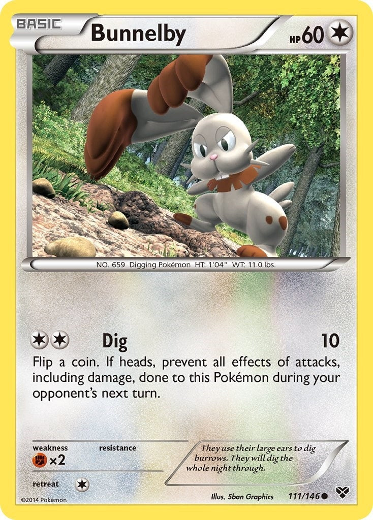 Image for Bunnelby (111/146) (XY) - Pokemon