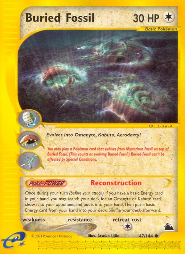 Image for Buried Fossil (047/144) (SK) - Pokemon