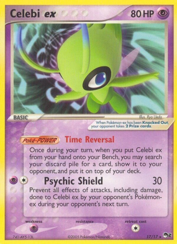 Image for Celebi ex (Non-Holo) (017/017) (POP) - Pokemon