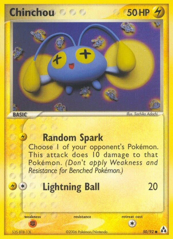 Image for Chinchou (50/92) (LM) - Pokemon