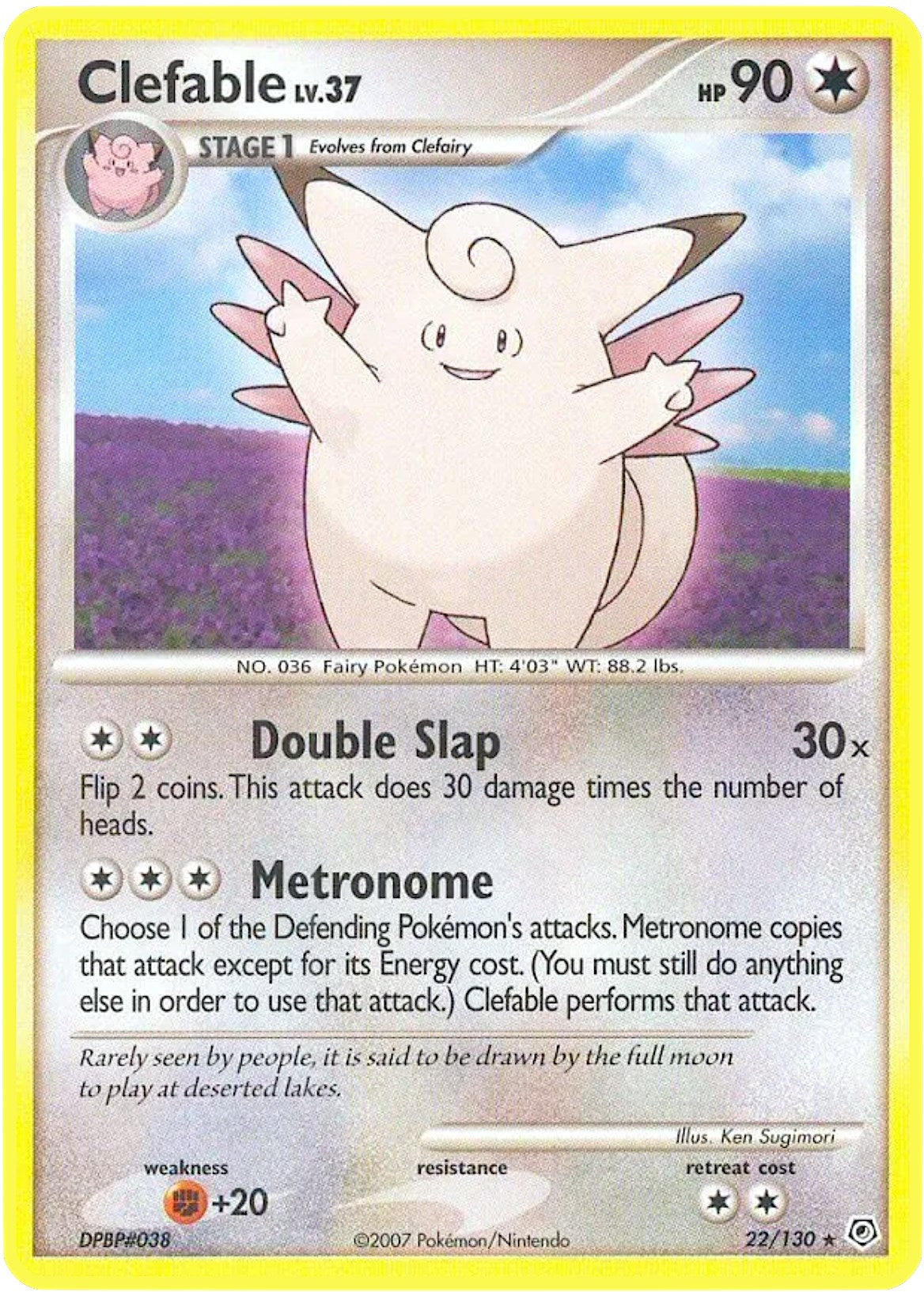 Image for Clefable (22/130) (DP) - Pokemon