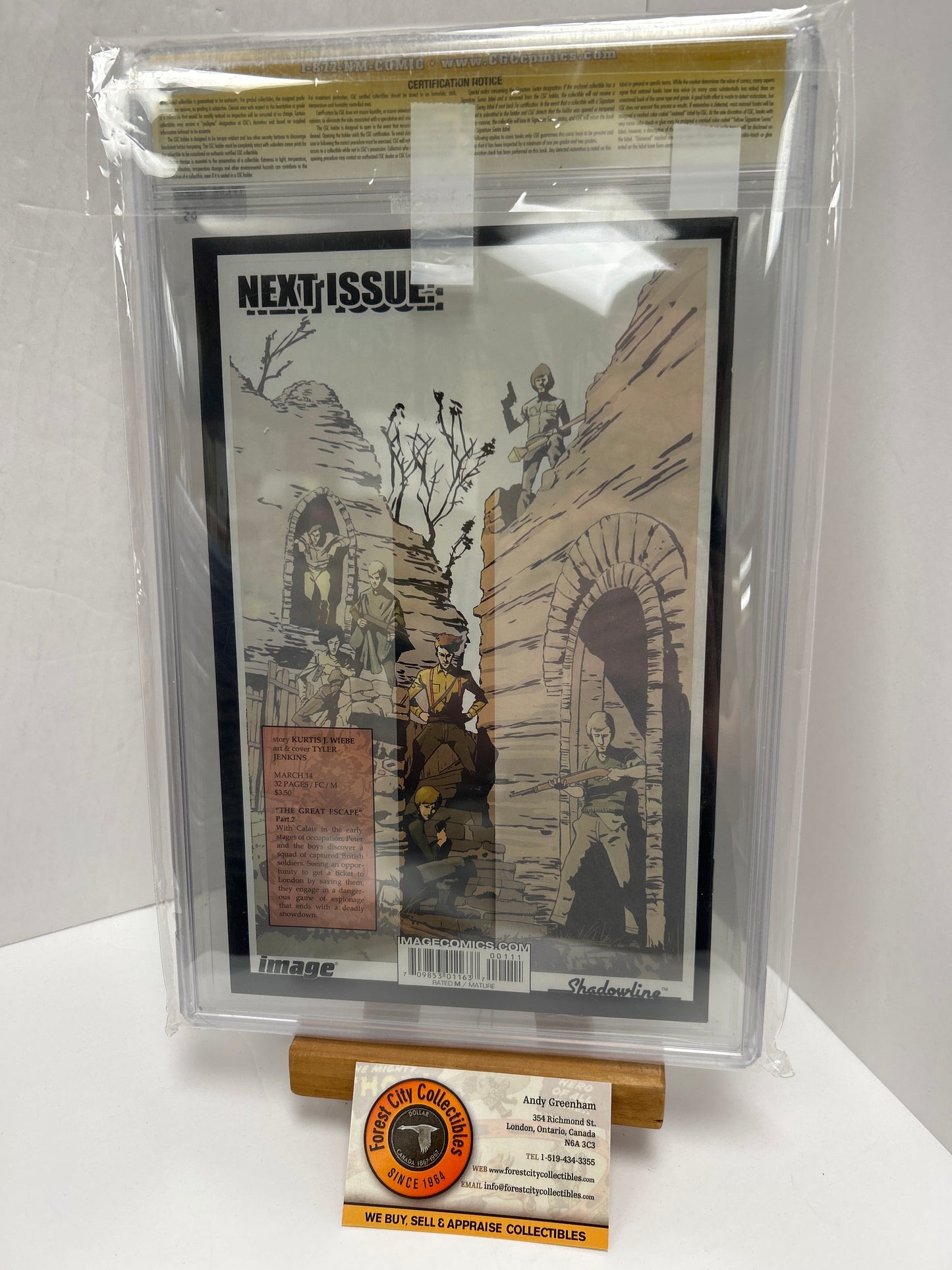 Peter Panzerfaust #1 (White Pages) {CGC 9.8} Signed by Tyler Jenkins