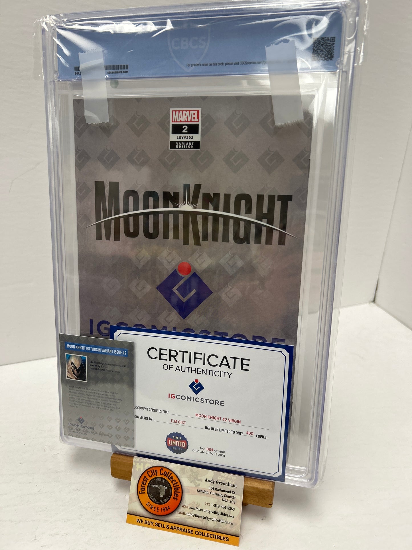 Moon knight #8 (White) {CBCS 9.8}