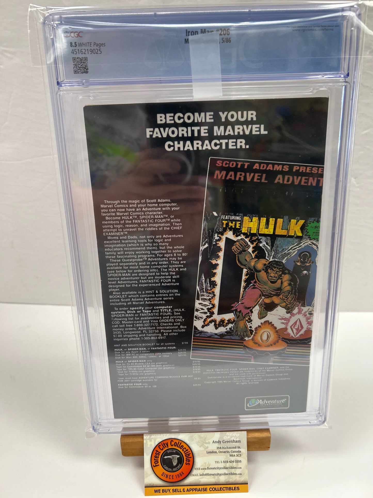 Iron Man #206 {CGC 8.5}