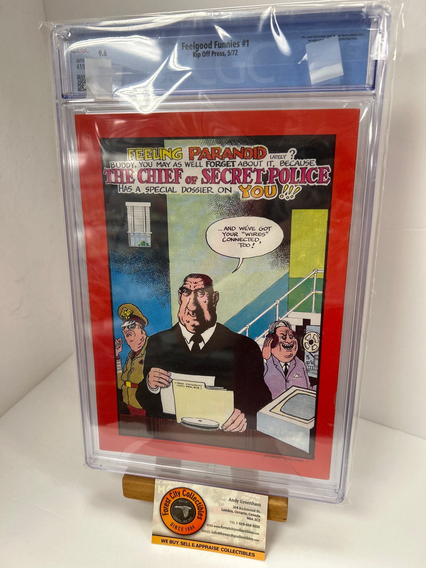 Feelgood Funnies #1 (White Pages) {CGC 9.6}