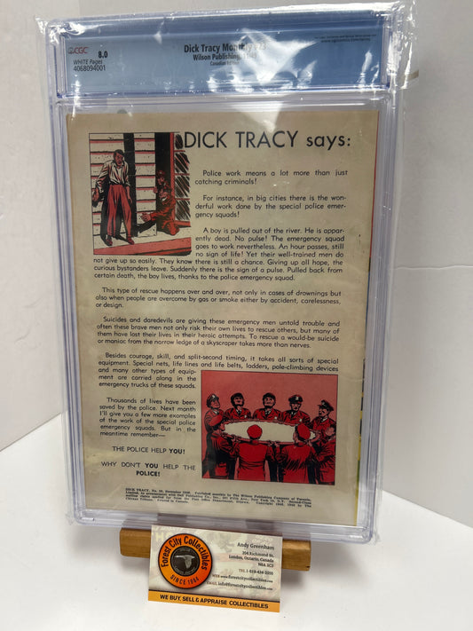 Dick Tracy Monthly #23 (White Pages) {CGC 8.0}