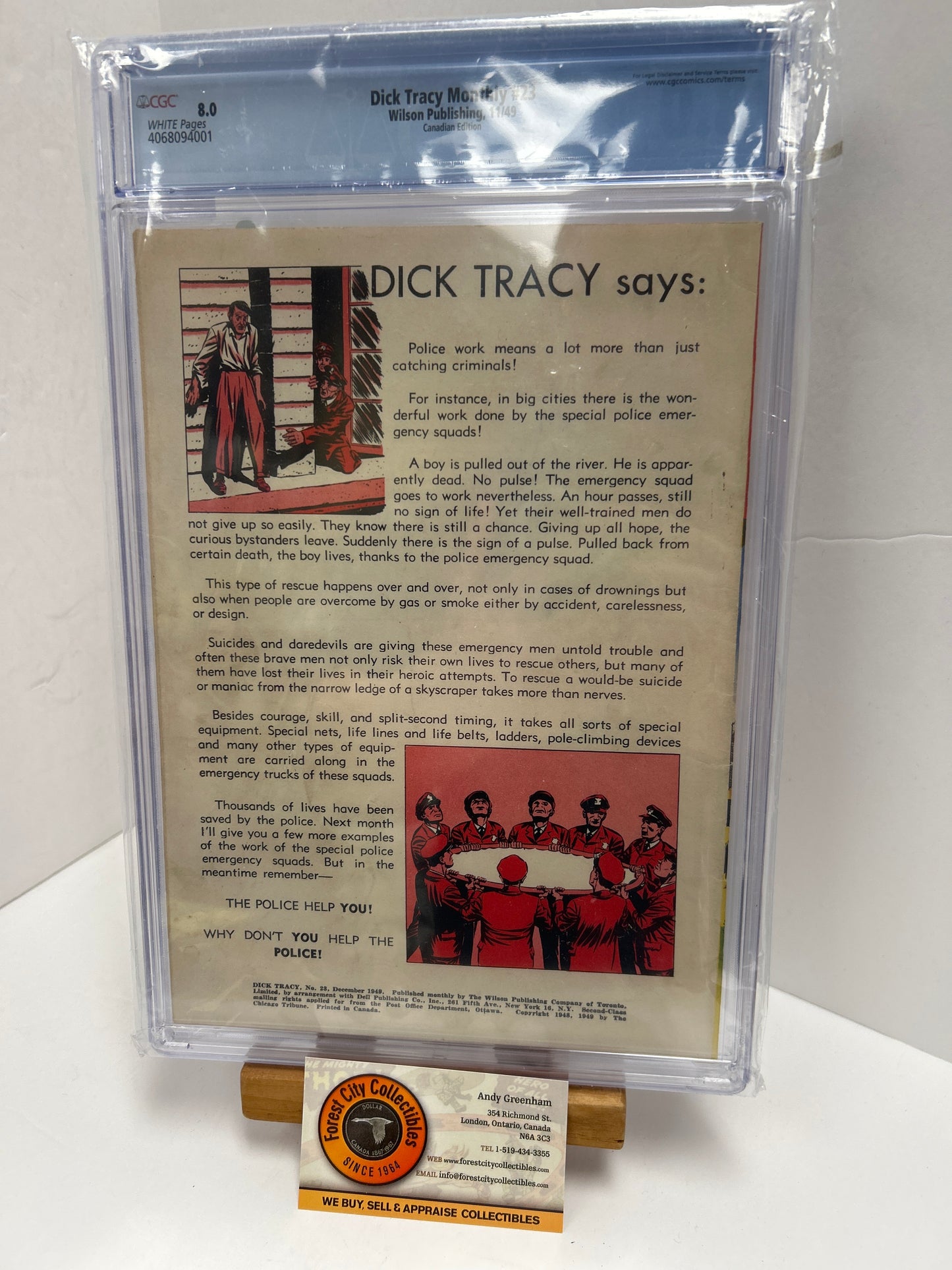 Dick Tracy Monthly #23 (White Pages) {CGC 8.0}