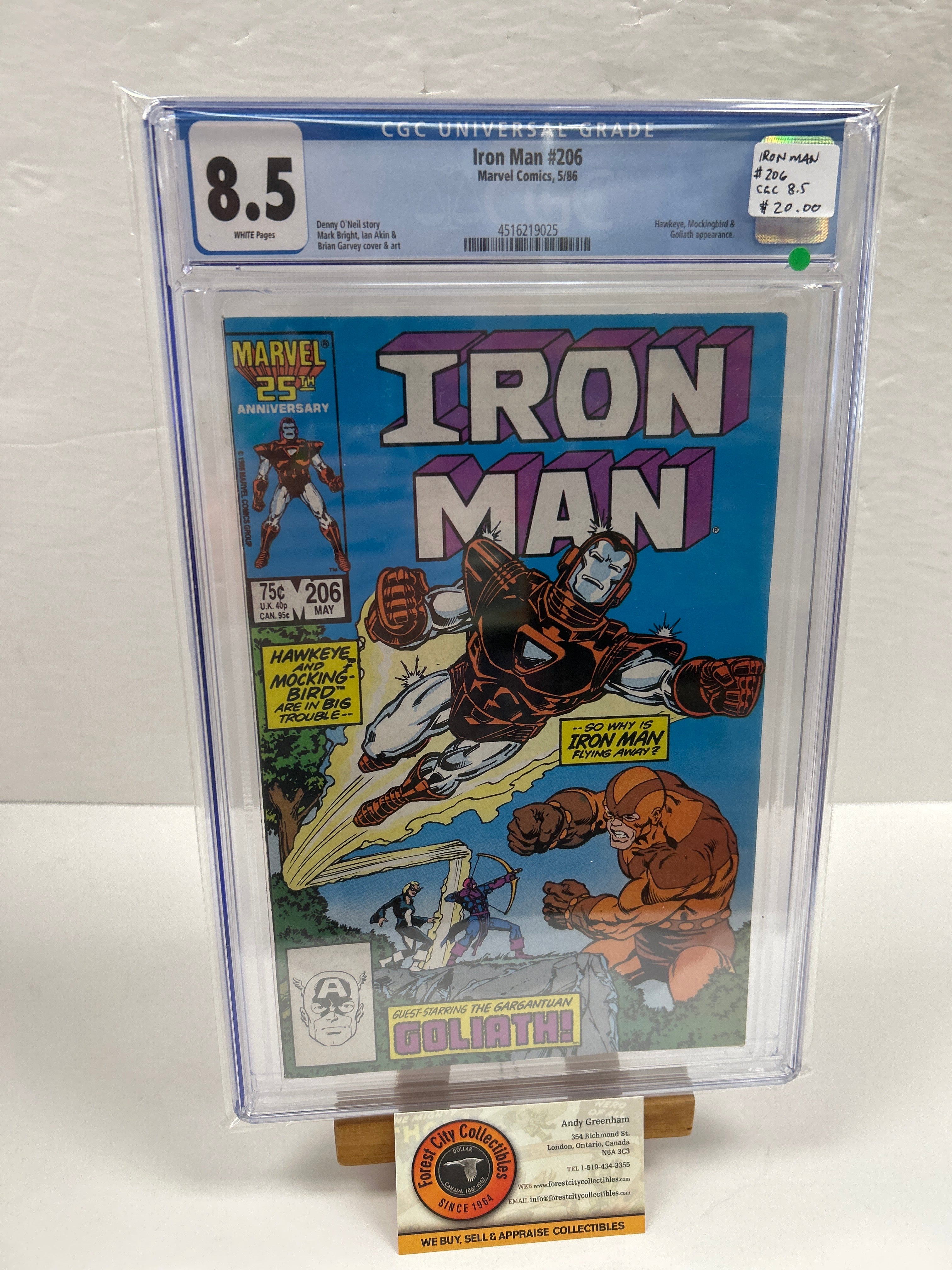 Iron Man #206 {CGC 8.5} – Forest City Collectibles