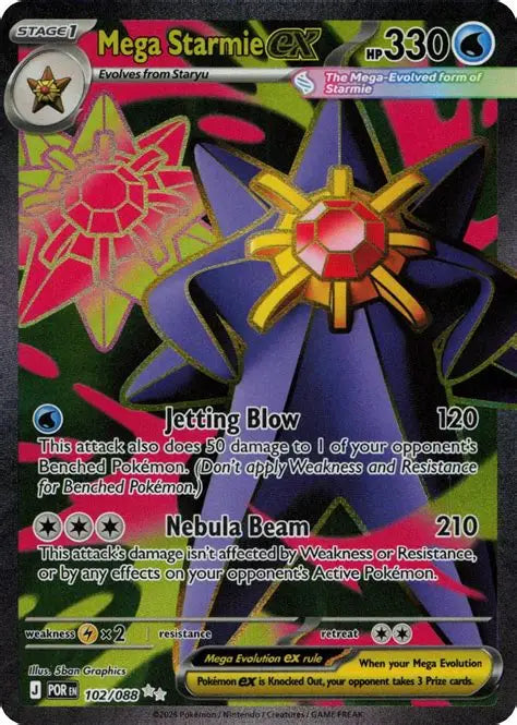 Mega Starmie ex (102/088) (ME03)