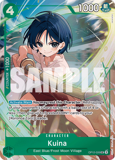 NM Playset Kuina OP12-026 Alt Art Premium Card Collection Vol 5 English