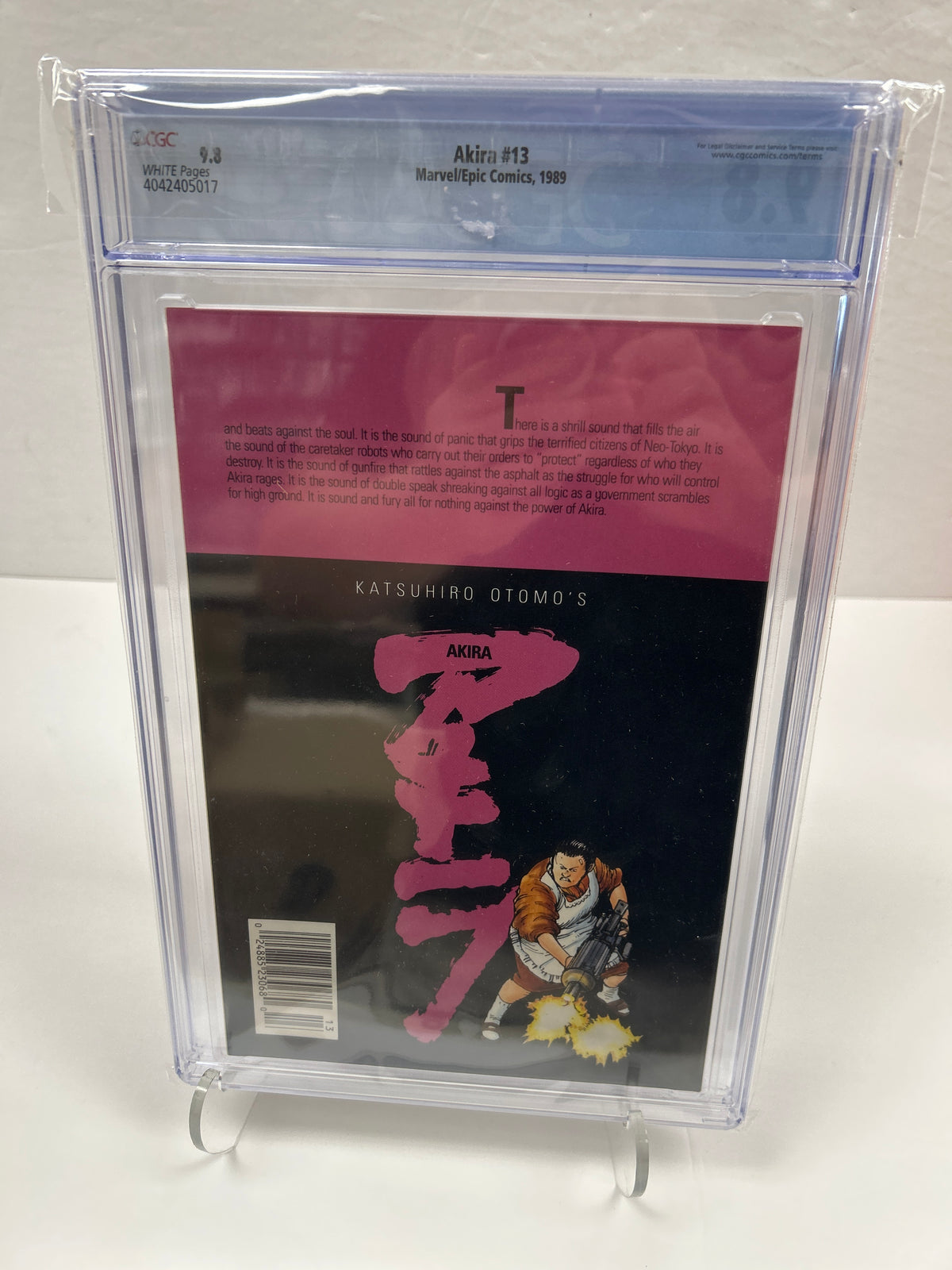 Akira #13 (White Pages) {CGC 9.8} Katsuhiro Otomo Story cover & art, 1989