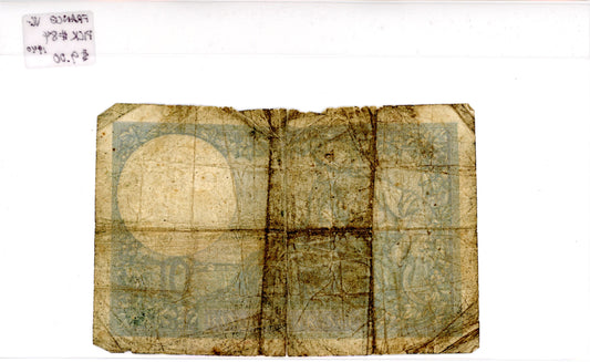 France 1940 {Pick #84} VG