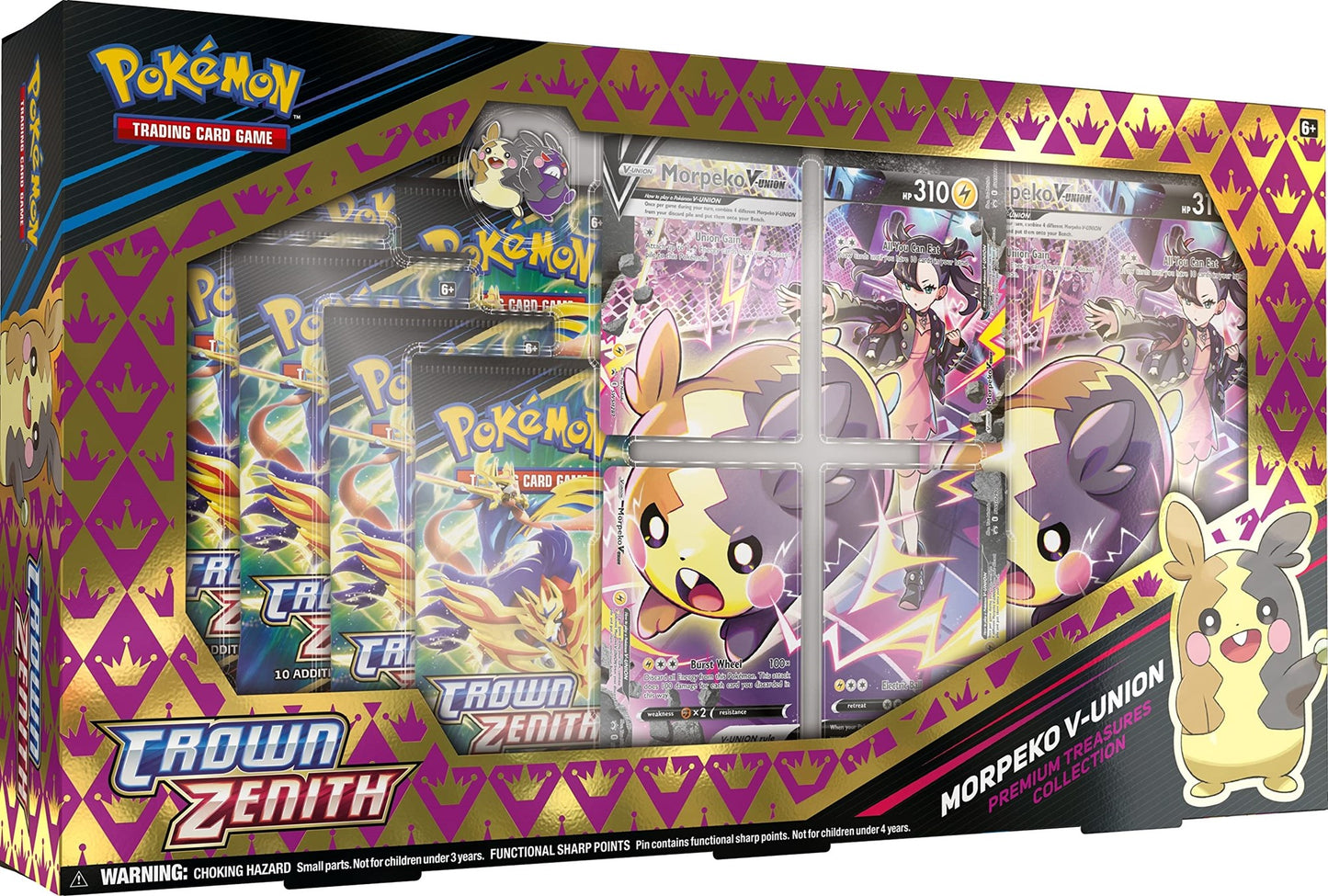 Pokemon - Crown Zenith - Premium Treasures Collection - Morpeko V-UNION