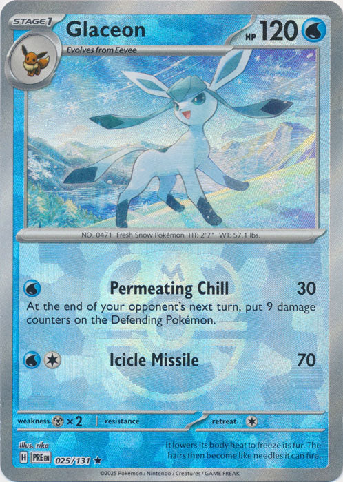 Glaceon (Master Ball Pattern) 025/131 - Rare