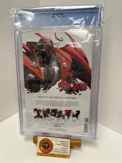 Spawn #221 (White Pages) {CGC 9.4}