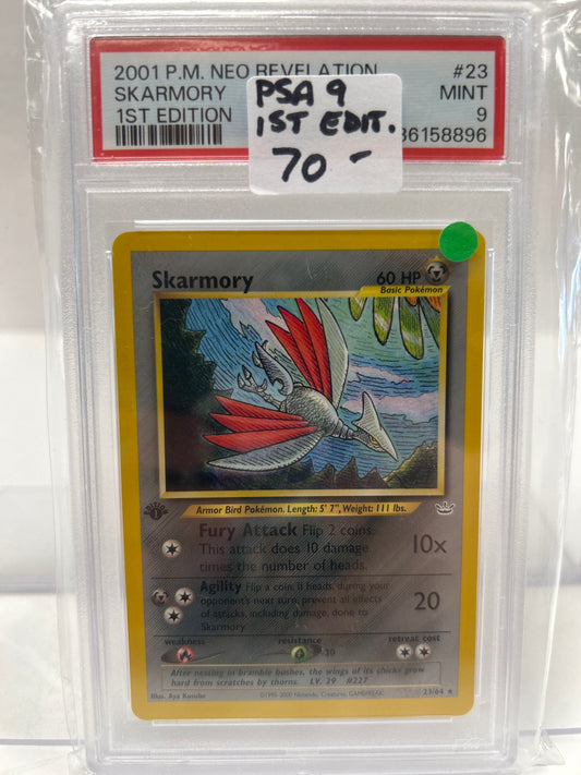 Skarmory 2001 23/64 - PSA (9) 1st Ed