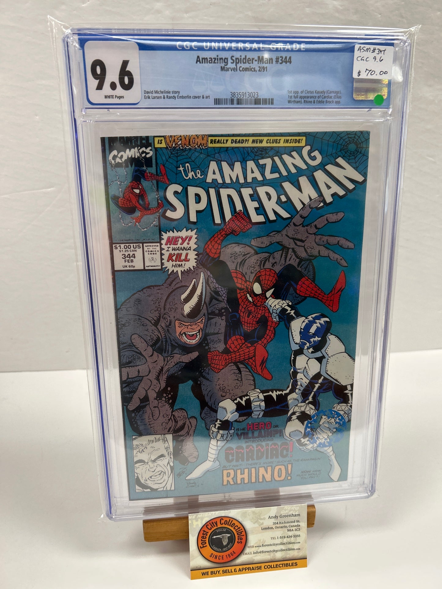 Amazing Spider-man #344 {CGC 9.6}
