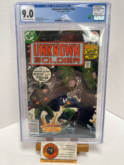Unknown Soldier #205 (White Pages) {CGC 9.0}