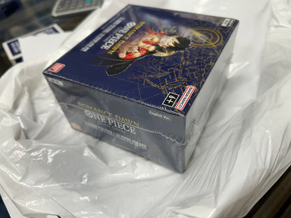 One Piece OP1 OP-1 Romance Dawn - Booster Box (Wave 1 - Blue Bottom) Forest City Collectibles One Piece OP1 OP-1 Romance Dawn - Booster Box (Wave 1 - Blue Bottom) Forest City Collectibles