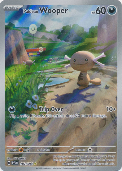 Paldean Wooper - 102/094 - Illustration Rare