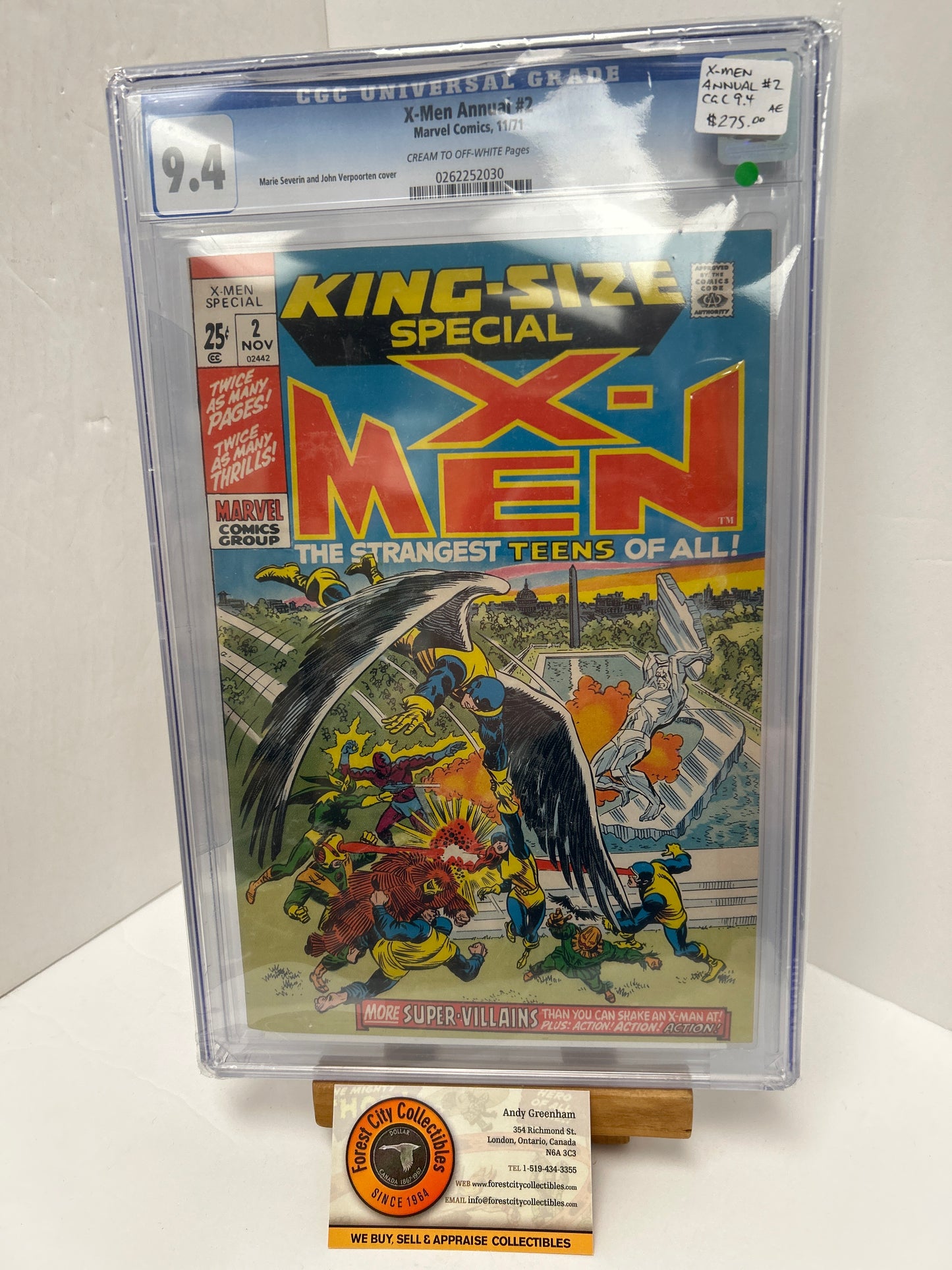 X-men Annual #2 (White Pages) {CGC 9.4}