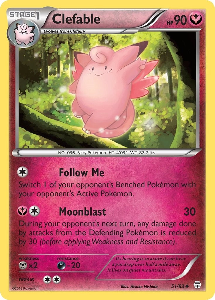 Image for Clefable (51/83) (GEN) - Pokemon