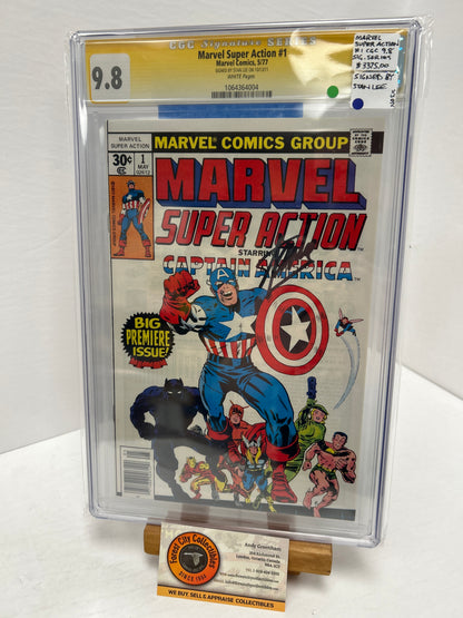 Marvel Super Action #1 (OFF-White to White Pages) {CGC 9.6} Signed by Stan Lee