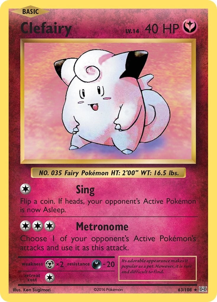 Image for Clefairy (63/108) (EVO) - Pokemon