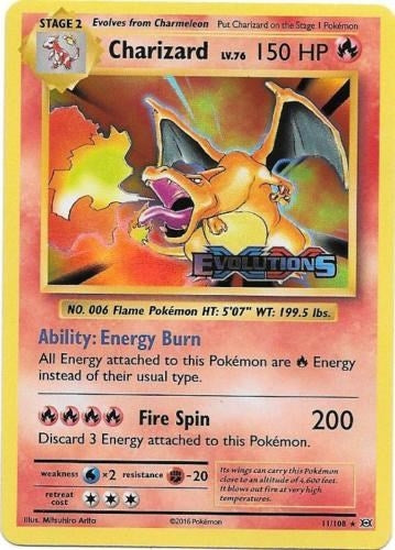 Image for Charizard (XY Evolutions Prerelease) (11/108) (PR) - Pokemon