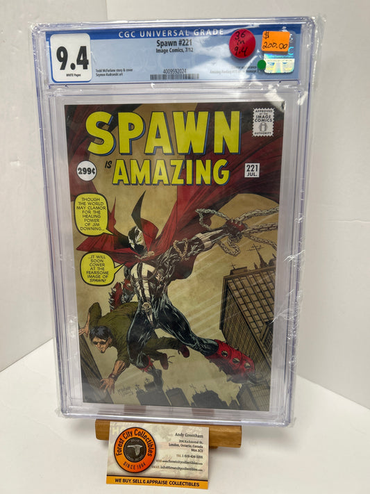 Spawn #221 (White Pages) {CGC 9.4}