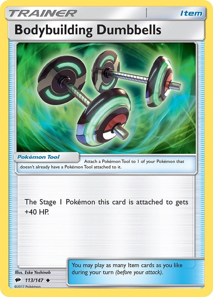 Image for Bodybuilding Dumbbells (113/147) (SM03) - Pokemon