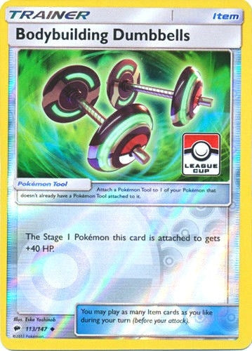 Image for Bodybuilding Dumbbells - 113/147 (League Cup) (113/147) (PR) - Pokemon