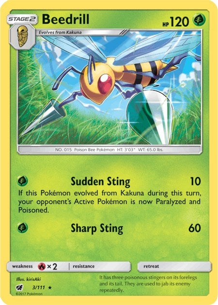 Image for Beedrill (3/111) (SM04) - Pokemon