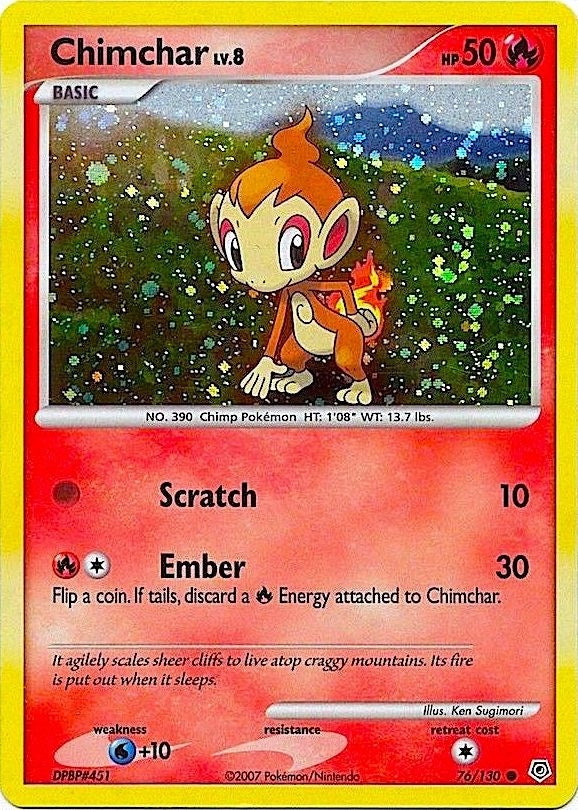 Image for Chimchar - 76/130 (Cosmos Holo) (076/130) (MCAP) - Pokemon