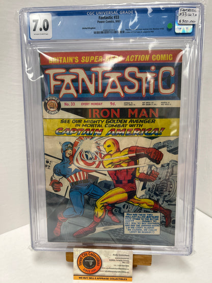 Fantastic #33 (OFF-White to White Pages) {CGC 7.0}