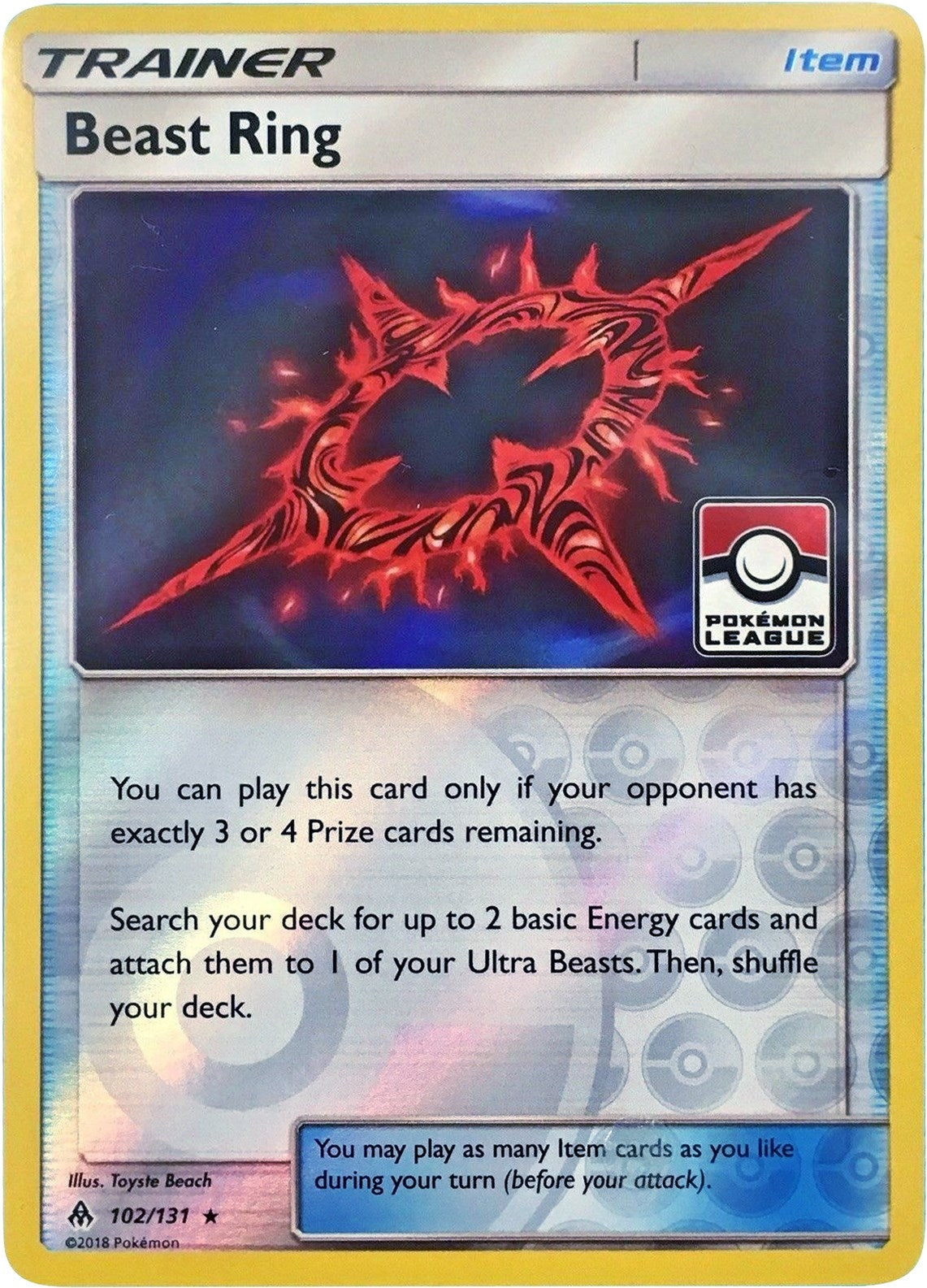 Image for Beast Ring - 102/131 (Pokemon League) (102/131) (PR) - Pokemon