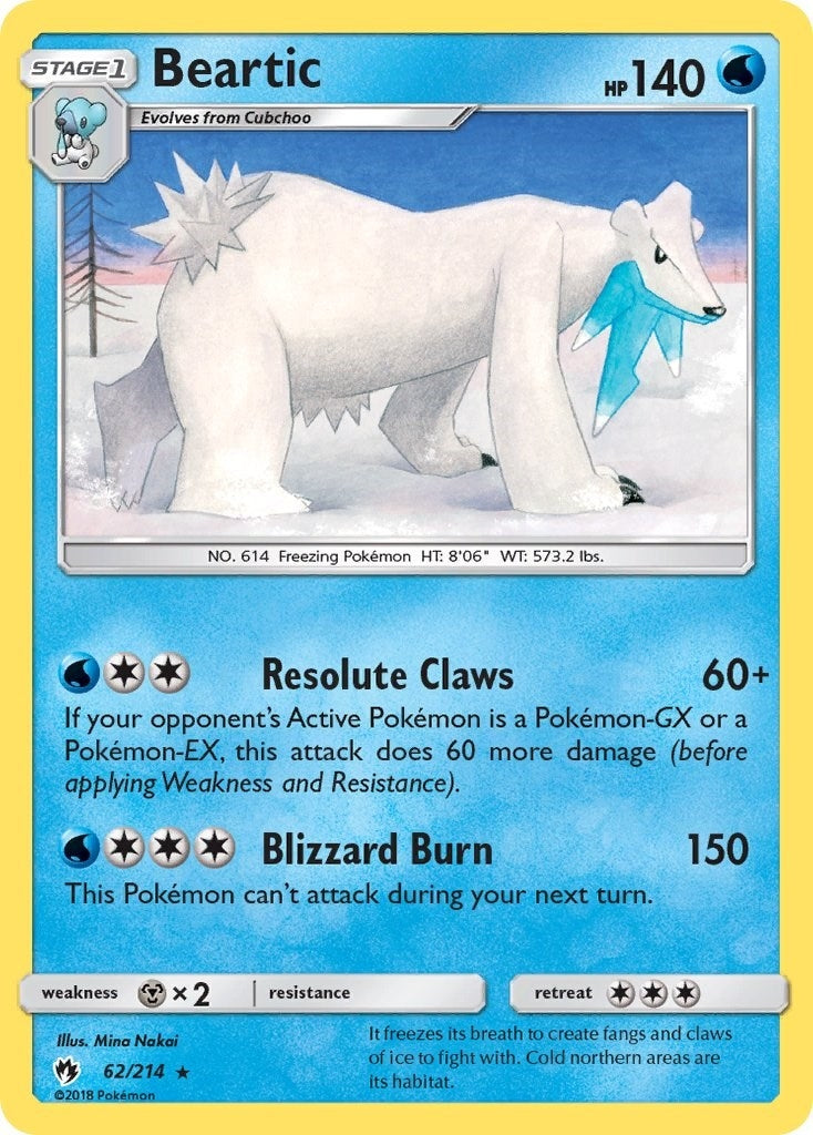 Image for Beartic (62/214) (SM8) - Pokemon