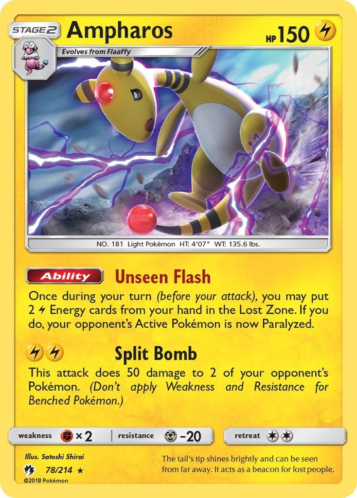 Image for Ampharos (78/214) (SM8) - Pokemon