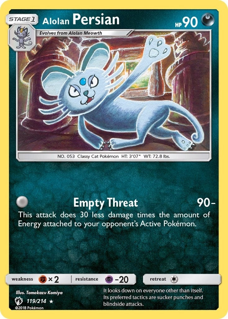 Image for Alolan Persian (119/214) (SM8) - Pokemon