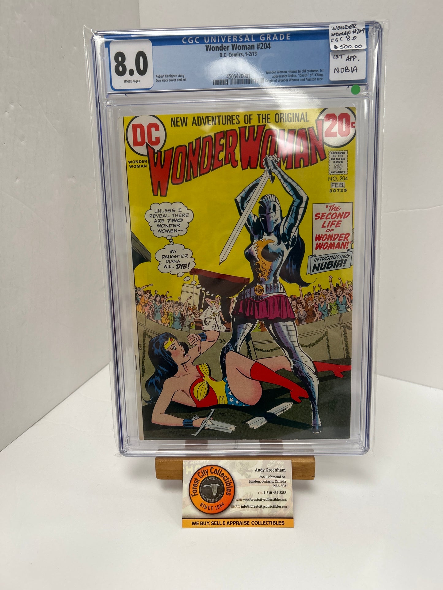 Wonder Woman #204 (White Pages) {CGC 8.0}