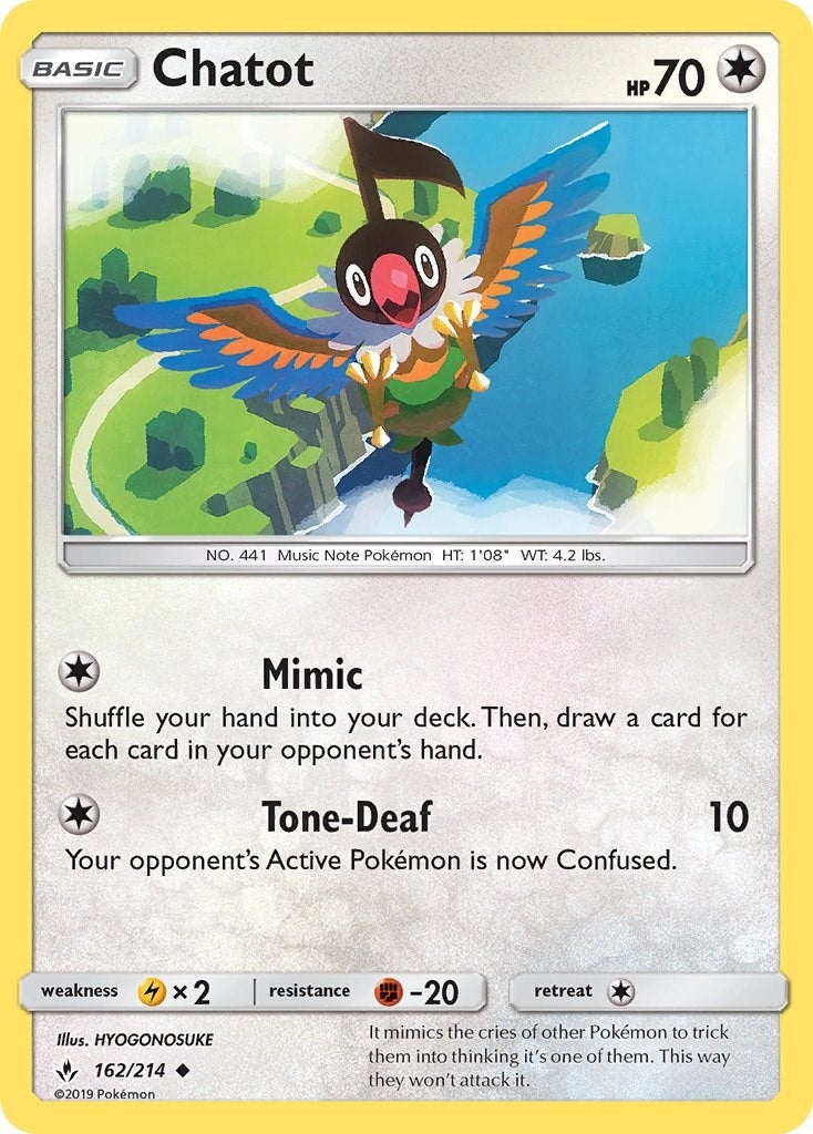 Image for Chatot (162/214) (SM10) - Pokemon