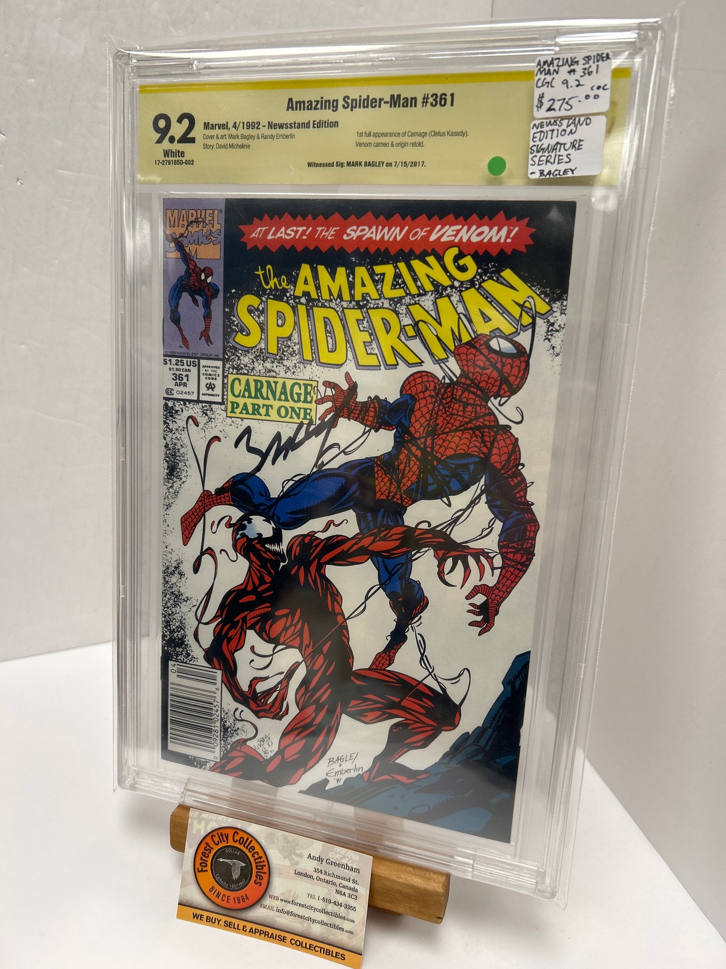 Amazing Spider-Man #361 (White Pages) {CBCS 9.2}