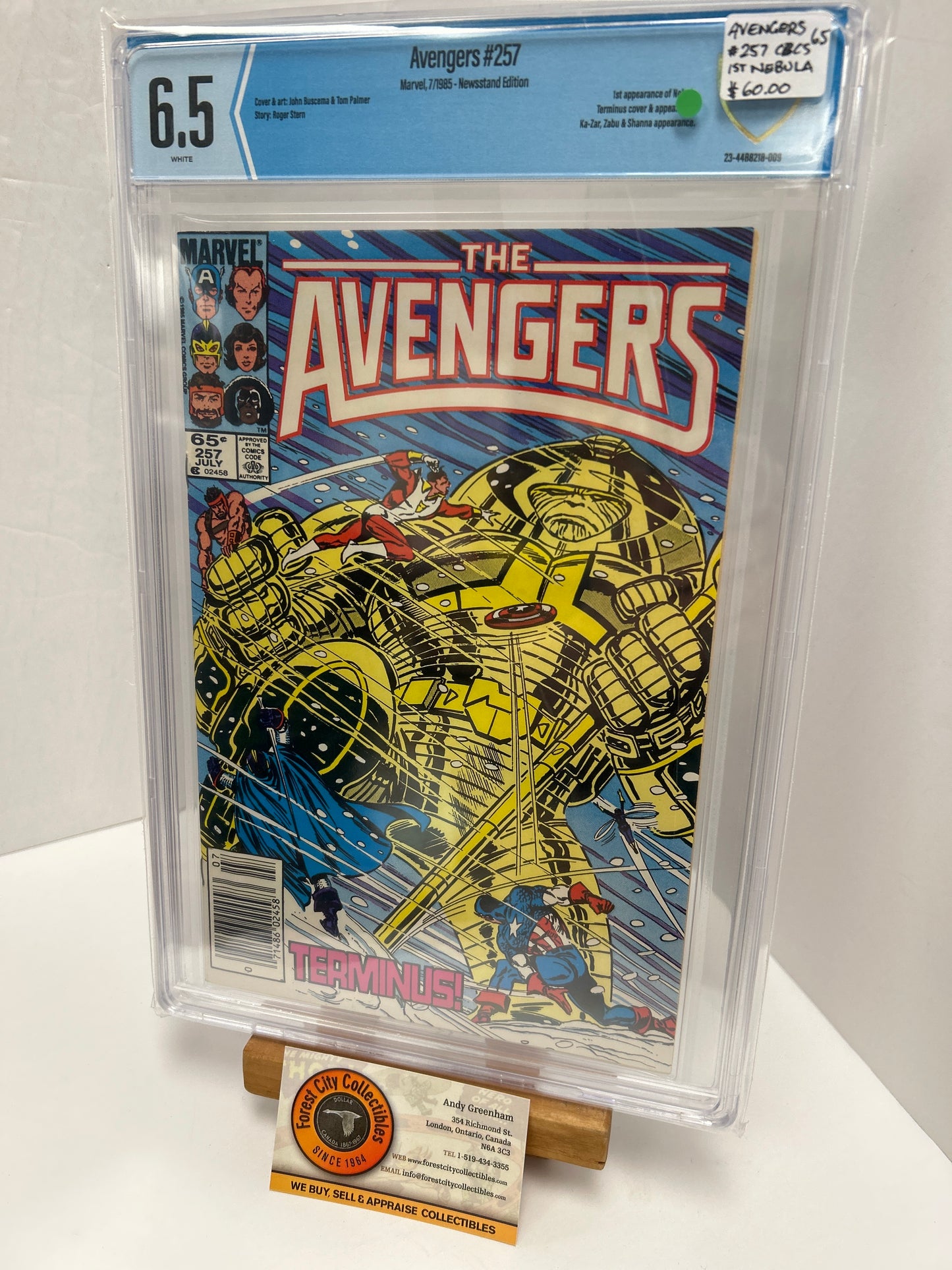 Avengers #257 (White Pages) {CBCS 6.5}
