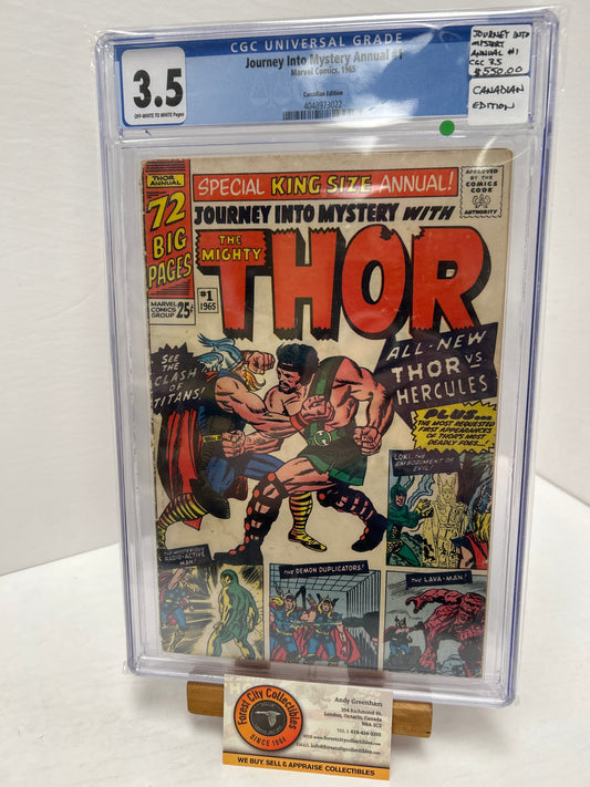Journey Into mystery Annual #1 (OFF-White to White Pages) {CGC 3.5}