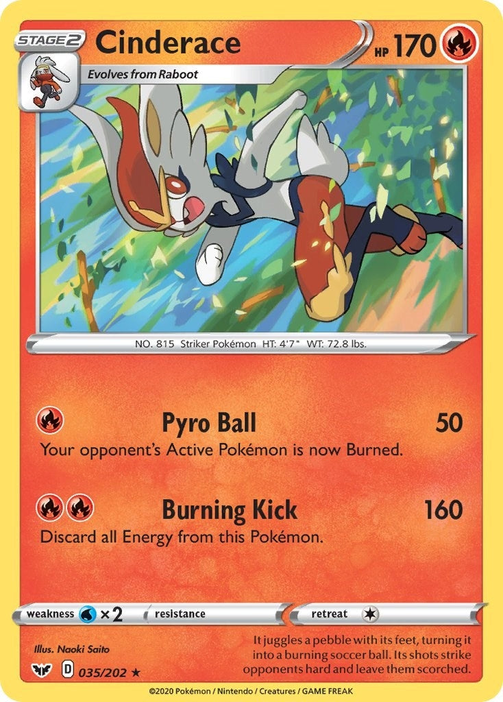 Image for Cinderace (035) (035/202) (SWSH01) - Pokemon