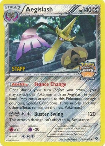 Image for Aegislash - 85/146 (Regional Championships) [Staff] (085/146) (PR) - Pokemon