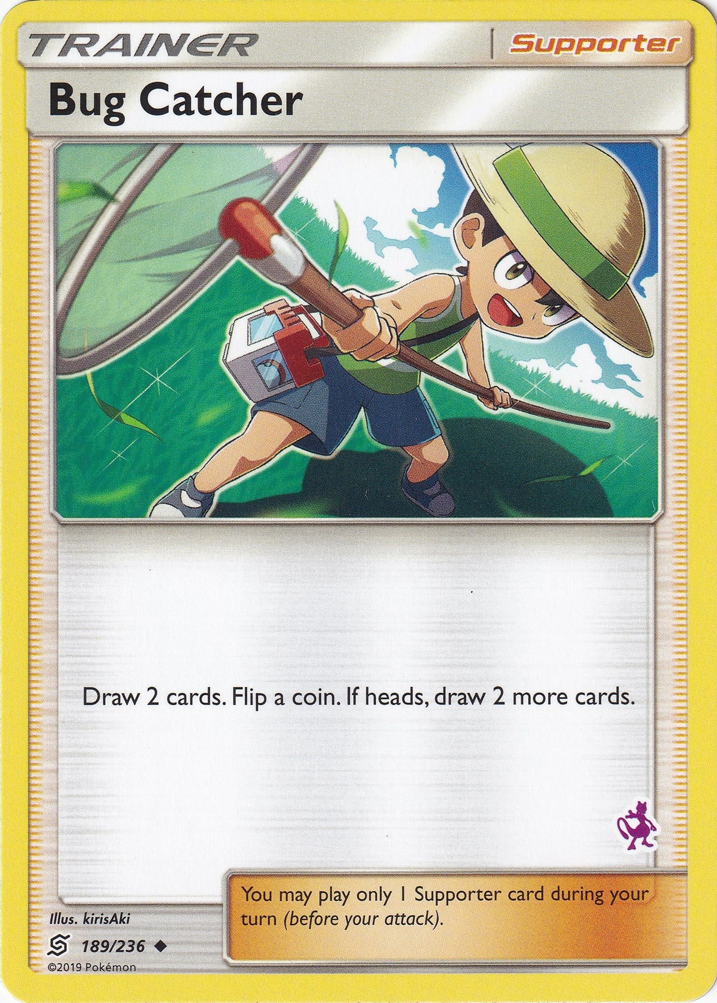 Image for Bug Catcher - 189/236 (Mewtwo Stamped) (189/236) (BTA) - Pokemon