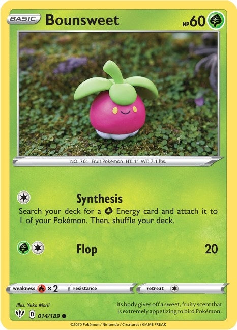 Image for Bounsweet (014/189) (SWSH03) - Pokemon